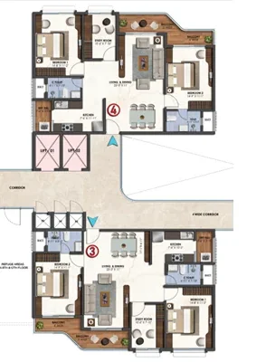 2.5 BHK Floor Plan - First City Harmony